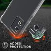 Pouzdro Kwmobile se šňůrkou pro Motorola Moto E13, průhledné/černé, silikonové, 61623.01