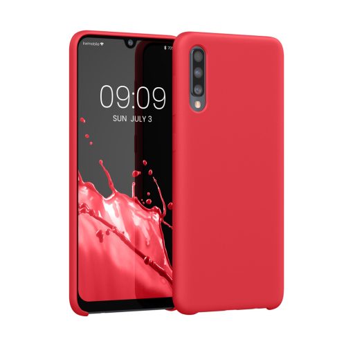 Pouzdro Kwmobile pro Samsung Galaxy A50, červené, silikonové, 48715.238