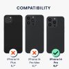 Pouzdro Kwmobile s odnímatelným šňůrkou pro Apple iPhone 14 Pro, průhledné/černé, polykarbonátové, 61621.01
