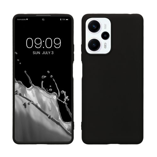 Pouzdro Kwmobile pro Xiaomi Poco F5, černé, silikonové, 61636.47