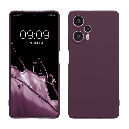 Pouzdro Kwmobile pro Xiaomi Poco F5, fialové, silikonové, 61638.187