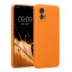 Pouzdro Kwmobile pro Motorola Edge 30 Neo, oranžové, silikonové, 61043.15