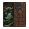 Pouzdro Kwmobile pro Xiaomi 13 5G, hnědé, dřevo/silikon, 60695.02