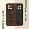 Pouzdro Kwmobile pro Xiaomi 13 5G, hnědé, dřevo/silikon, 60695.02