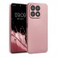 Pouzdro Kwmobile pro Honor X8a, růžové, silikonové, 60942.31