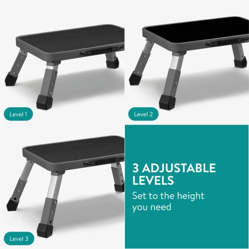 Scaun pliabil ajustabil Navaris, 3 inaltimi, platforma antiderapanta, 61657.01