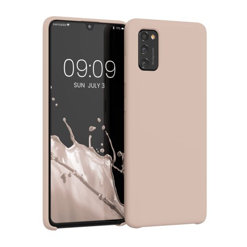 Pouzdro Kwmobile pro Samsung Galaxy A41, krémové, silikonové, 52301.225