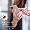 Pouzdro Kwmobile pro Samsung Galaxy A41, krémové, silikonové, 52301.225