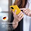 Pouzdro Kwmobile pro Samsung Galaxy A71, žluté, silikonové, 51209.165