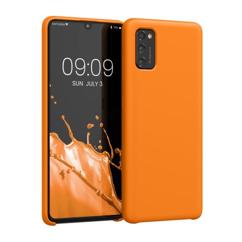 Pouzdro Kwmobile pro Samsung Galaxy A41, oranžové, silikonové, 52301.15