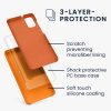 Pouzdro Kwmobile pro Samsung Galaxy A41, oranžové, silikonové, 52301.15