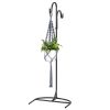 Suport de gradina cu carlig Navaris, ajustabil, 122,5x41x34 cm, 2 baze incluse, 56158.03