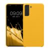 Pouzdro Kwmobile pro Samsung Galaxy S21 Plus, žluté, silikonové, 54066.165