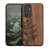 Pouzdro Kwmobile pro Samsung Galaxy A54 5G, hnědé, dřevo/silikon, 60799.06