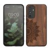 Pouzdro Kwmobile pro Samsung Galaxy A54 5G, hnědé, dřevo/silikon, 60799.03