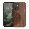 Pouzdro Kwmobile pro Samsung Galaxy A54 5G, hnědé, dřevo/silikon, 60799.03