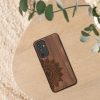 Pouzdro Kwmobile pro Samsung Galaxy A54 5G, hnědé, dřevo/silikon, 60799.03