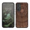 Pouzdro Kwmobile pro Samsung Galaxy A54 5G, hnědé, dřevo/silikon, 60799.04
