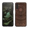 Pouzdro Kwmobile pro Samsung Galaxy A04s, hnědé, dřevo/silikon, 59887.03