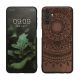 Pouzdro Kwmobile pro Samsung Galaxy A04s, hnědé, dřevo/silikon, 59887.03