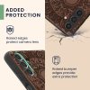 Pouzdro Kwmobile pro Samsung Galaxy A04s, hnědé, dřevo/silikon, 59887.03