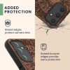 Pouzdro Kwmobile pro Samsung Galaxy A14 5G, hnědé, dřevo/silikon, 60817.03