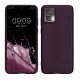 Pouzdro Kwmobile pro Motorola Edge 30 Neo, tmavě fialové, silikonové, 61680.115