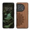 Pouzdro Kwmobile pro OnePlus 11, hnědé, dřevo/silikon, 60791.02