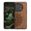 Pouzdro Kwmobile pro OnePlus 11, hnědé, dřevo/silikon, 60791.02