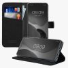 Pouzdro Kwmobile pro Motorola Moto G73, černé, textilní/silikonové, 60833.73