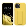 Pouzdro Kwmobile pro Apple iPhone 12/iPhone 12 Pro, žluté, silikonové, 58283.165
