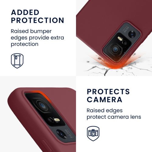 Pouzdro Kwmobile pro TCL 40 XL, fialové, silikonové, 61718.187