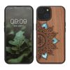 Kryt Kwmobile pro Apple iPhone 14, hnědý, dřevo/silikon, 59124.06