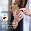 Pouzdro Kwmobile pro Apple iPhone XS Max, krémové, silikonové, 45909.246