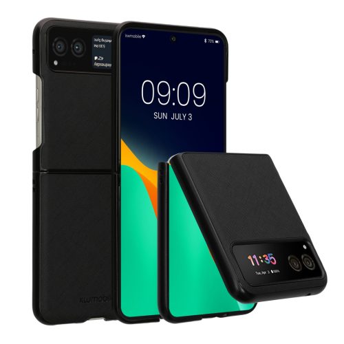 Pouzdro Kwmobile pro Motorola Razr 40, černé, plastové, 61721.01