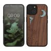 Kryt Kwmobile pro Apple iPhone 14, hnědý/vícebarevný, dřevo/silikon, 59124.05