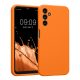 Pouzdro Kwmobile pro Samsung Galaxy A14 5G, oranžové, silikonové, 60808.15