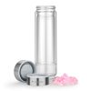 Sticla de ceai Navaris cu pietre semipretioase, infuzor inox, cu capac, 450 ml, 61741.08