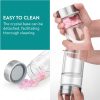 Sticla de ceai Navaris cu pietre semipretioase, infuzor inox, cu capac, 450 ml, 61741.08