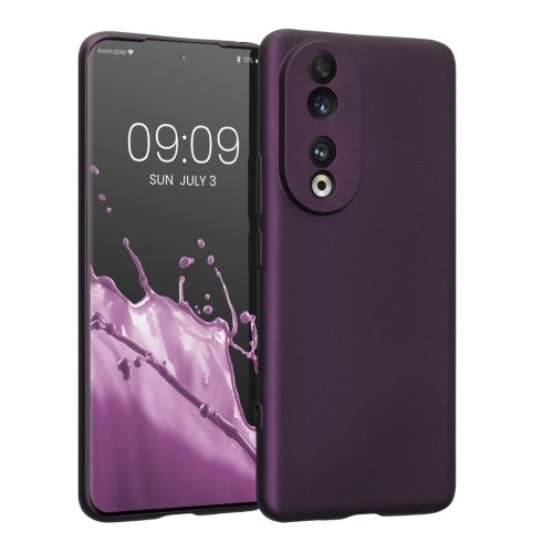 Pouzdro Kwmobile pro Honor 90 5G, tmavě fialové, silikonové, 61743.115