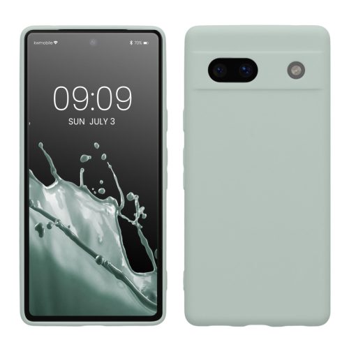 Pouzdro Kwmobile pro Google Pixel 7a, světle zelené, silikonové, 61598.2