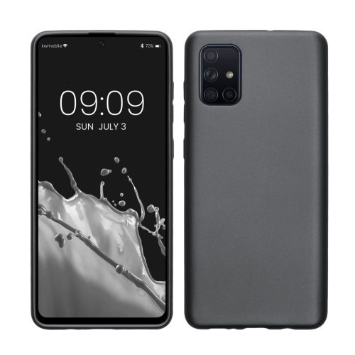 Pouzdro Kwmobile pro Samsung Galaxy A71, šedé, silikonové, 51213.232