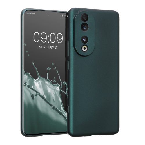 Pouzdro Kwmobile pro Honor 90 5G, zelené, silikonové, 61743.14