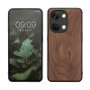 Pouzdro Kwmobile pro OnePlus Nord 3 5G, hnědé, dřevo/silikon, 61770.18