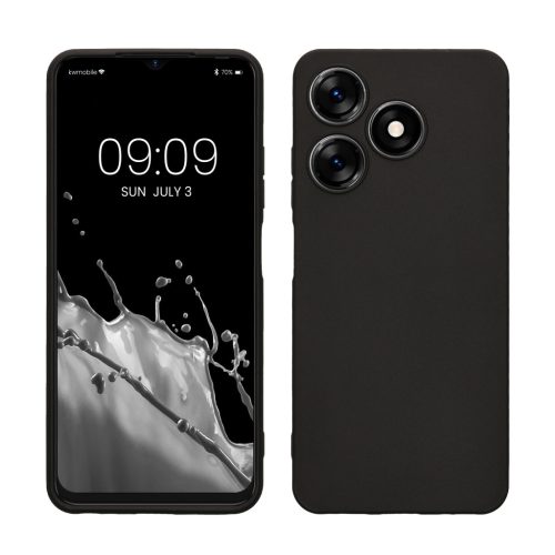 Pouzdro Kwmobile pro Tecno Spark 10, černé, silikonové, 61755.47