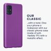 Pouzdro Kwmobile pro Samsung Galaxy A71, fialové, silikonové, 51213.24