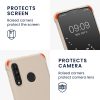 Pouzdro Kwmobile se šňůrkou pro Huawei P30 Lite, krémové, silikonové, 52079.16