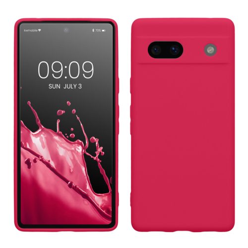 Pouzdro Kwmobile pro Google Pixel 7a, růžové, silikonové, 61598.77