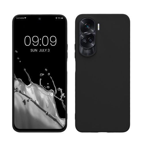 Pouzdro Kwmobile pro Honor 90 Lite, černé, silikonové, 61744.47