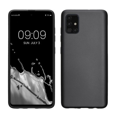 Pouzdro Kwmobile pro Samsung Galaxy A51, šedé, silikonové, 51201.232